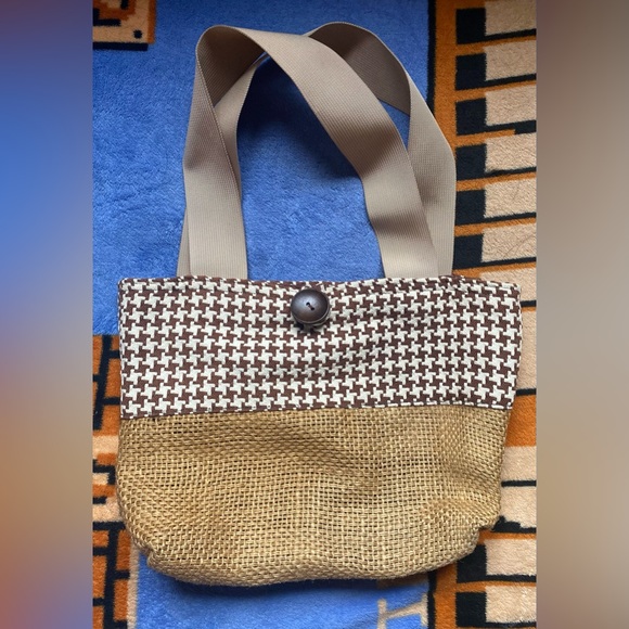 Bags Y2k Style Straw And Tweed Shoulder Bag Poshmark